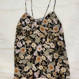 H&M silky floral print camisole